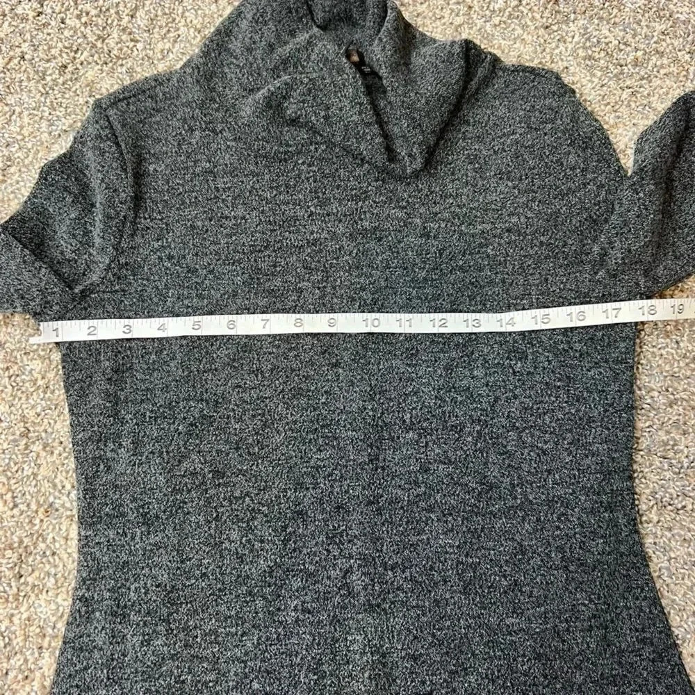 BANANA REPUBLIC GRAY COWL NECK TUNIC DRESS LONG SLEEVE WITH STRETCH - Picture 7 of 7